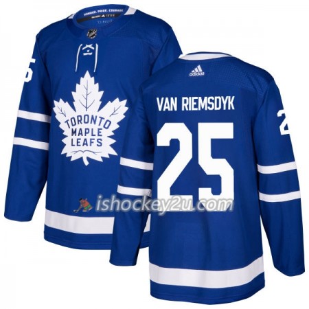 Mænd NHL Toronto Maple Leafs Trøje James van Riemsdyk 25 Adidas 2017-2018 Blå Authentic